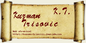 Kuzman Trišović vizit kartica